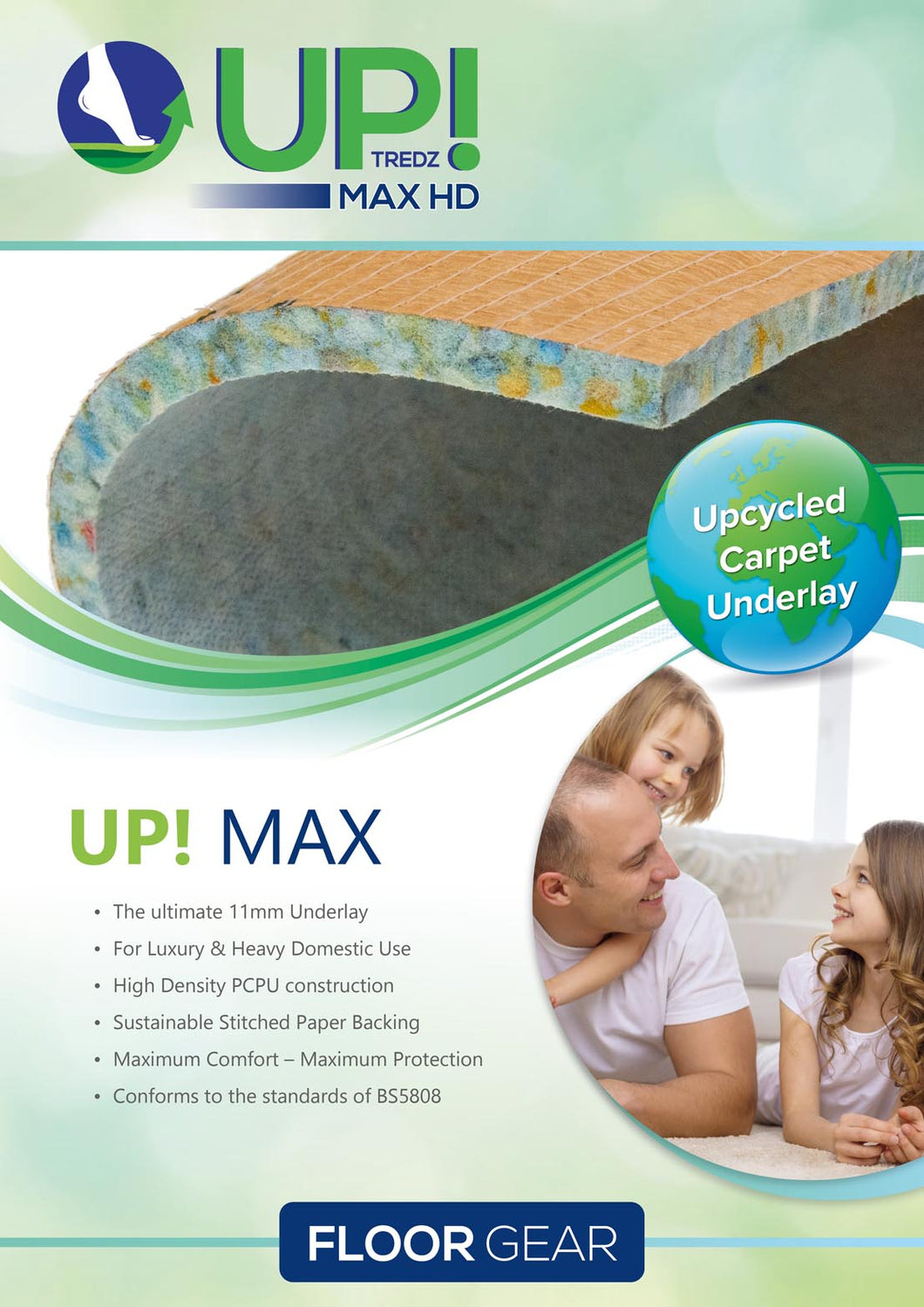 Floor Gear UP! Max 11mm Underlay