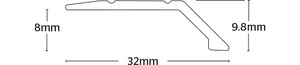 Aluminium 8mm Angle Edge 2.7m
